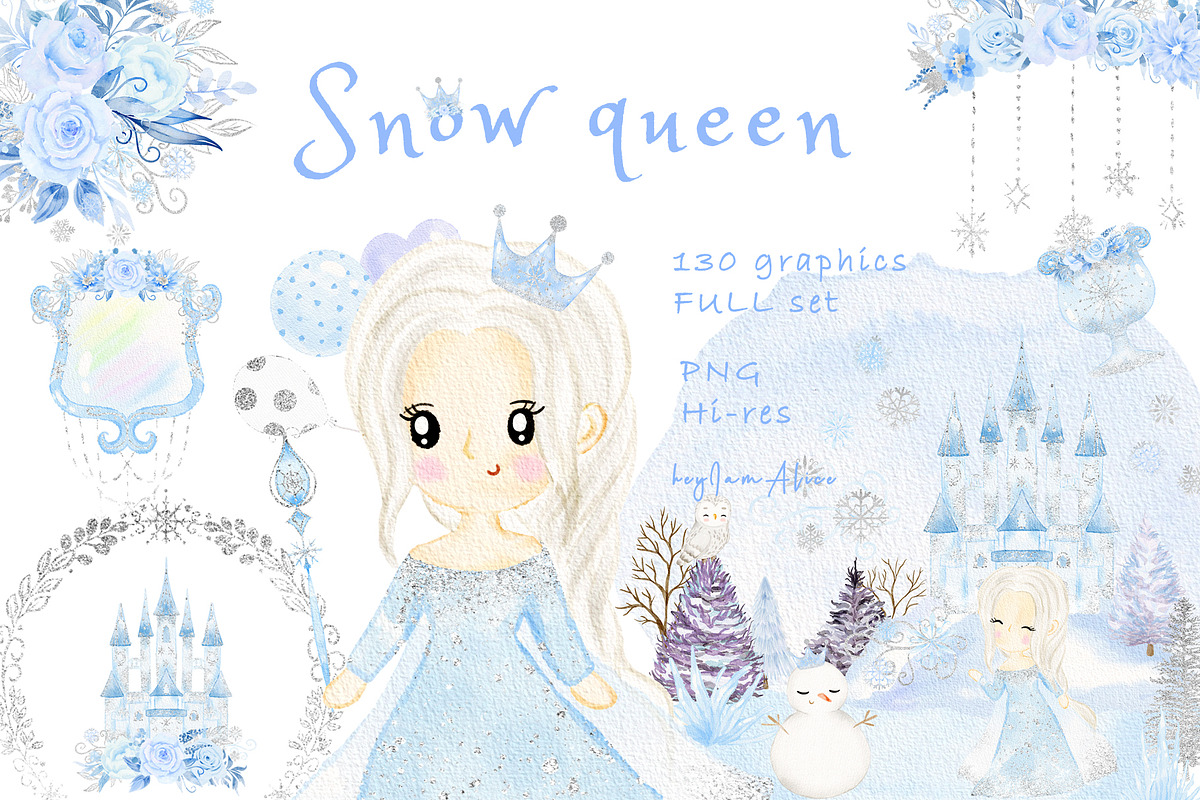 Snow queen, a Decorative Illustration by heyiamalice (Photo 1 of 13)