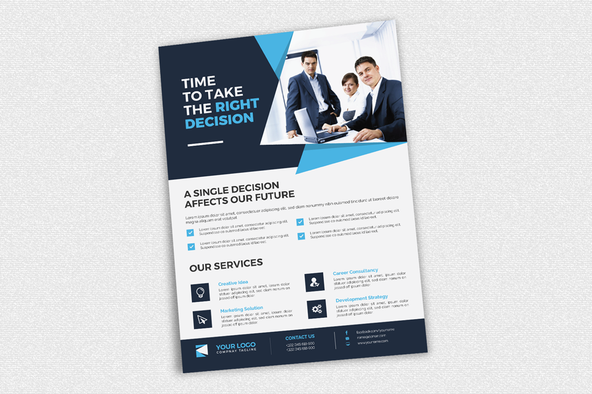 Multipurpose Business Flyer, a Flyer Template by NasirGrfx (Photo 2 of 5)