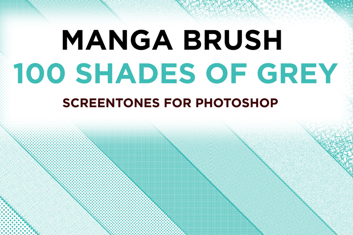 150 Manga Screentone Shadow Brushes, a Brush Add-On by Manga Brush (Photo 3 of 3)