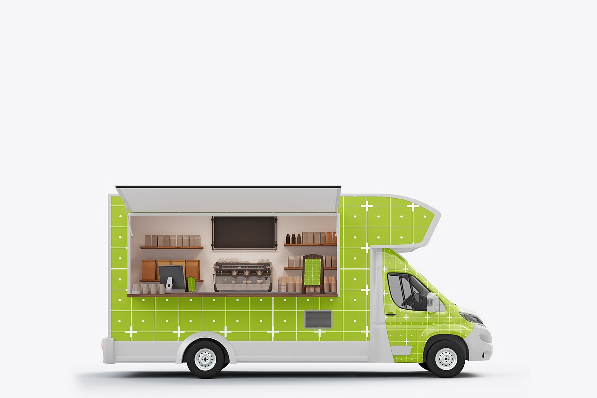 Food Trailer Mockup, a Product Mockup by OneVectorStock (Photo 10 of 16)