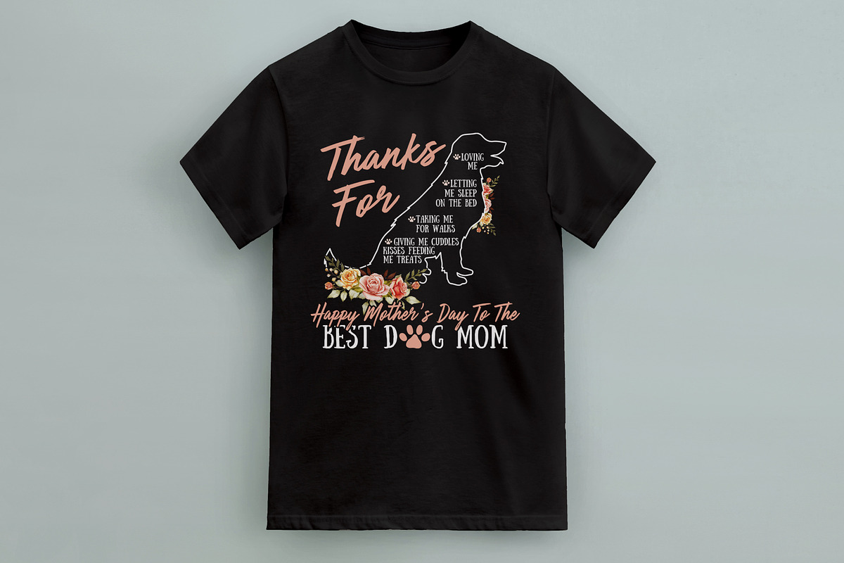 Mother’s Day Dog Mom T-Shirt Design, a Graphic by Vector Portal (Photo 2 of 5)