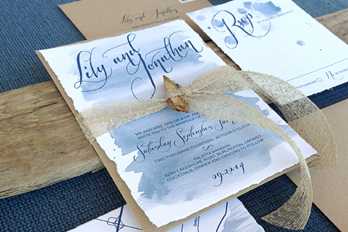 Watercolor Wedding Suite, an Invitation Template by Laura K Invitations (Photo 1 of 5)