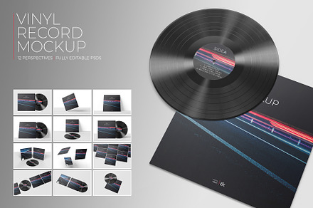 Vinyl Record Mockup 3