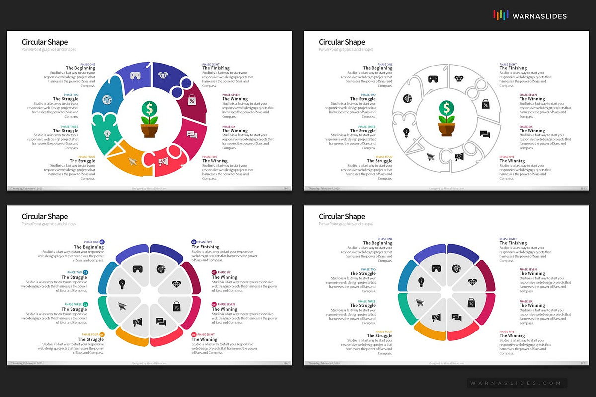 PowerPoint Process Cycle Templates