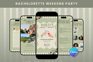 Bachelorette Itinerary Template