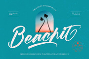 Beachit Bold Brush Font, a Script Font by stylishtype.co (Thumbnail 1 of 20)