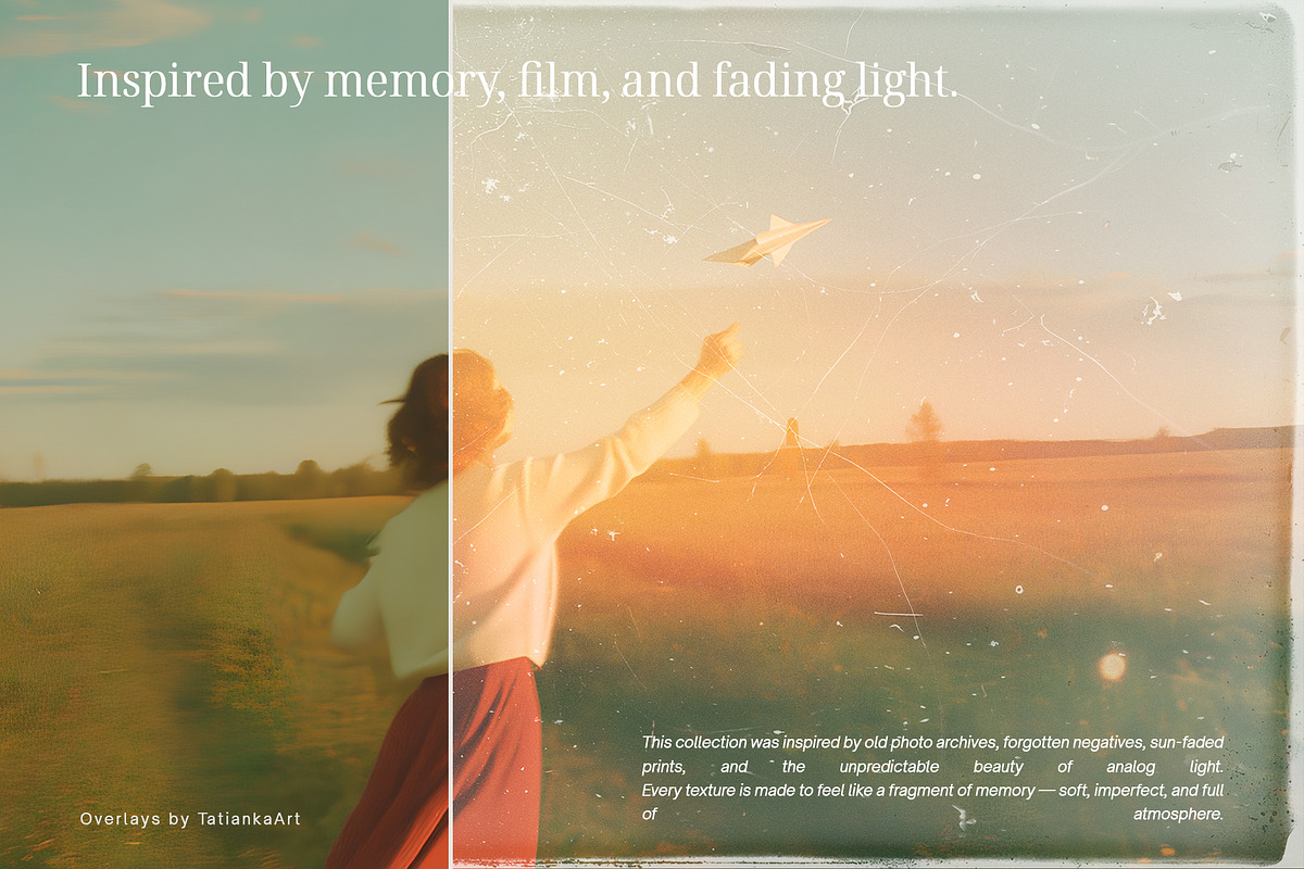 Velvet Archive - Light Leak Overlays, a Texture Illustration by tatiankaart (Photo 8 of 9)