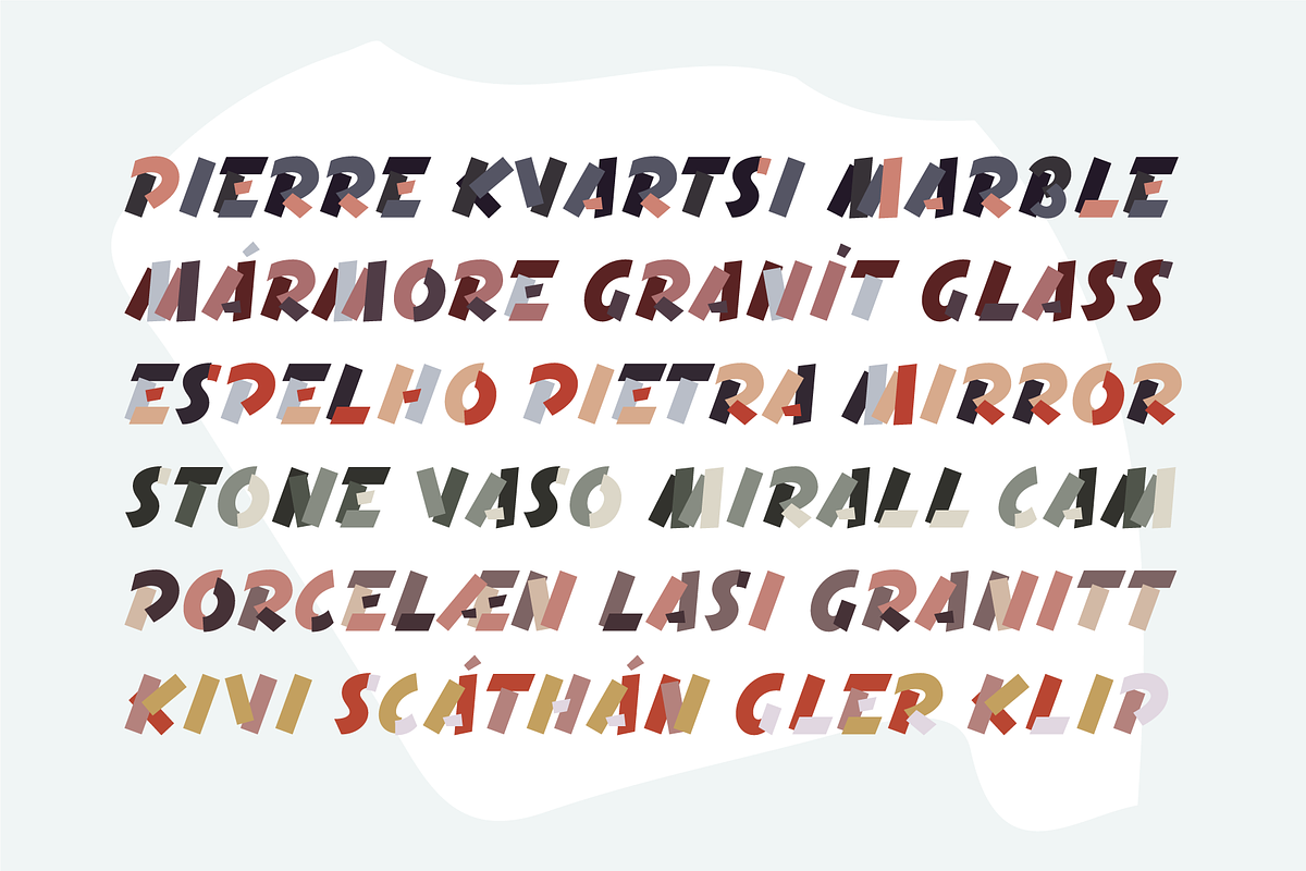 Terrazzo Color Font Family preview 2