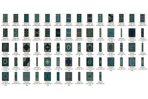 Gilded Teal Book Covers