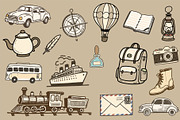 Vintage Travel Illustration Bundle, an Object Graphic by Housui Patterns (Thumbnail 5 of 6)