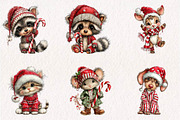 Fun Christmas Animals Kids Clipart, a Seasonal Illustration by CreationArt (Thumbnail 3 of 7)