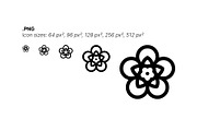 50 Spring Flowers Icons, an Outline Icon by Side Project (Thumbnail 4 of 7)