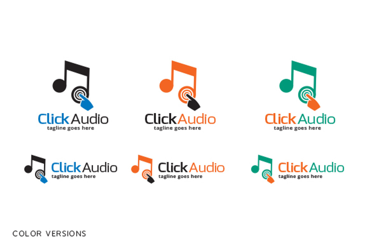 Click Audio Logo Template, a Branding & Logo Template by gunaonedesign