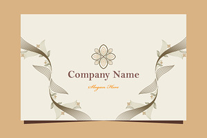 Natural Floral Business card, a Marketing Template by sekitarief