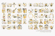 Honey meadow clipart bundle, a Decorative Illustration by Patishop Art (Thumbnail 10 of 11)
