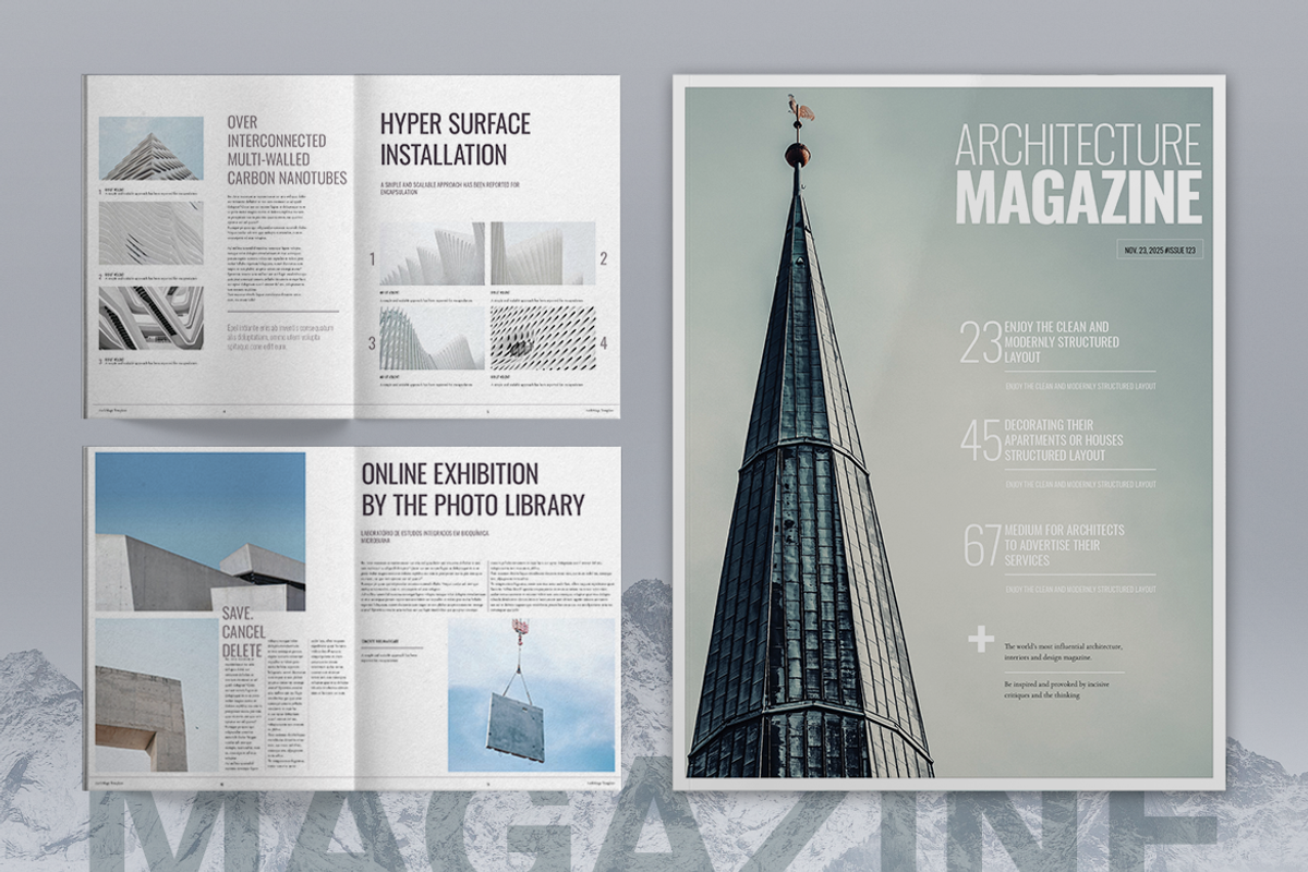 Architecture Magazine Layout