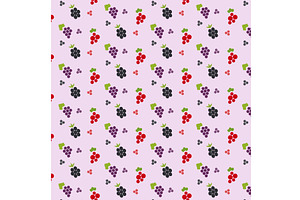 Colorful fruit line icons pattern, an Illustration by okskukuruza