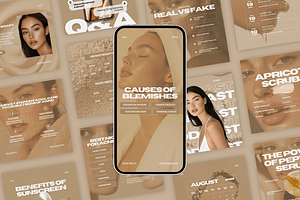 Aesthetic Skincare Insta Templates