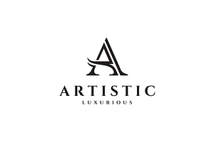 Artistic Letter A Logo Design