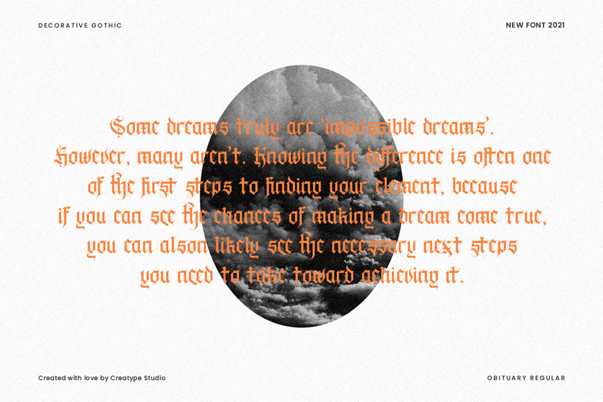 Obituary Decorative Advertisement, a Font by Creatype Studio (Photo 5 of 9)