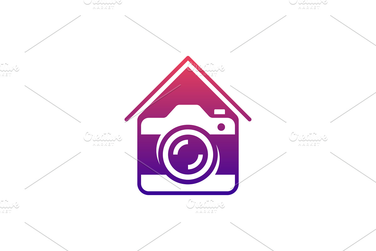 house camera logo, a Branding & Logo Template by Rasagama Studio