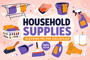 Household Supplies, an Object Illustration by alexdndz