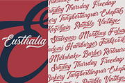 Eusthalia Typeface, a Script Font by YdhraStudio (Thumbnail 5 of 11)