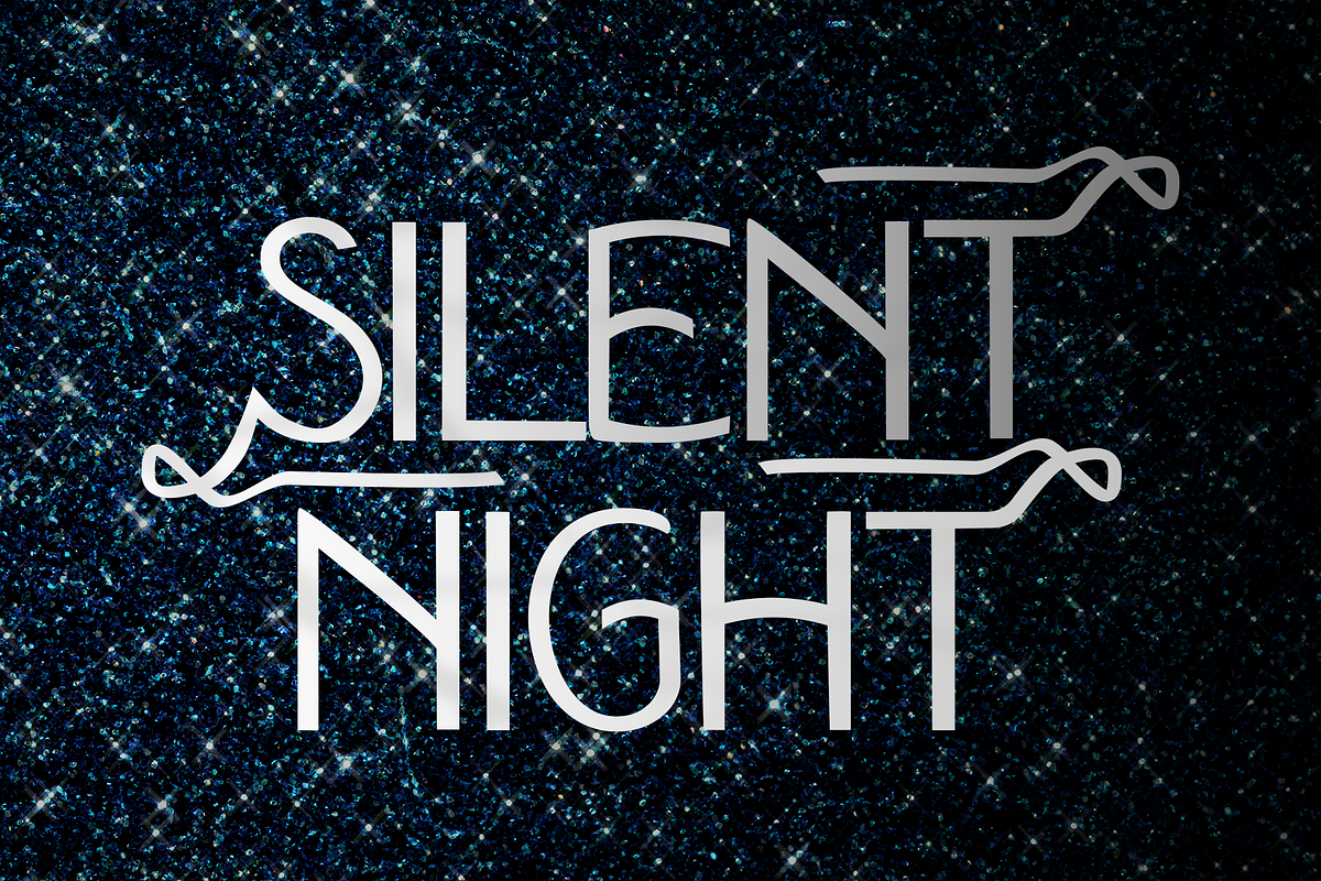 Bright Night Xmas Holiday Display, a Font by Cloverons (Photo 6 of 13)