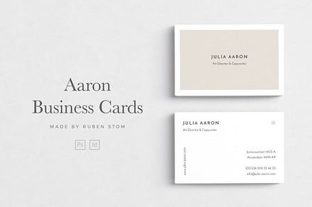 Aaron Business Card, a Business Card Template by Ruben Stom