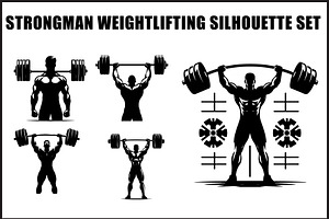Vintage Strongman Weightlifting, an Object Graphic by jahid234