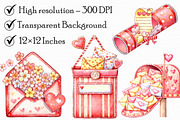 Valentine's Mail Clipart, an Illustration by Libby Wishes (Thumbnail 6 of 7)