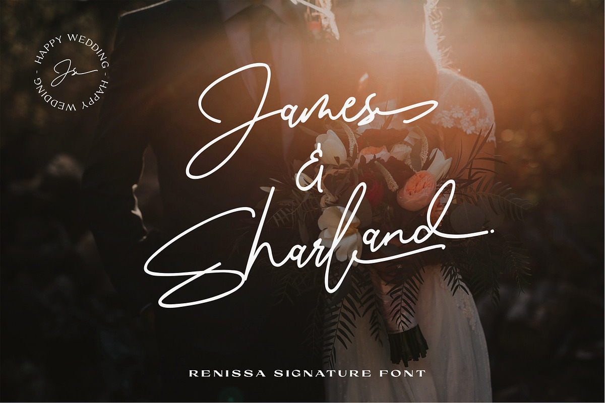 Renissa Signature Font, a Script Font by Rocket Template (Photo 9 of 14)