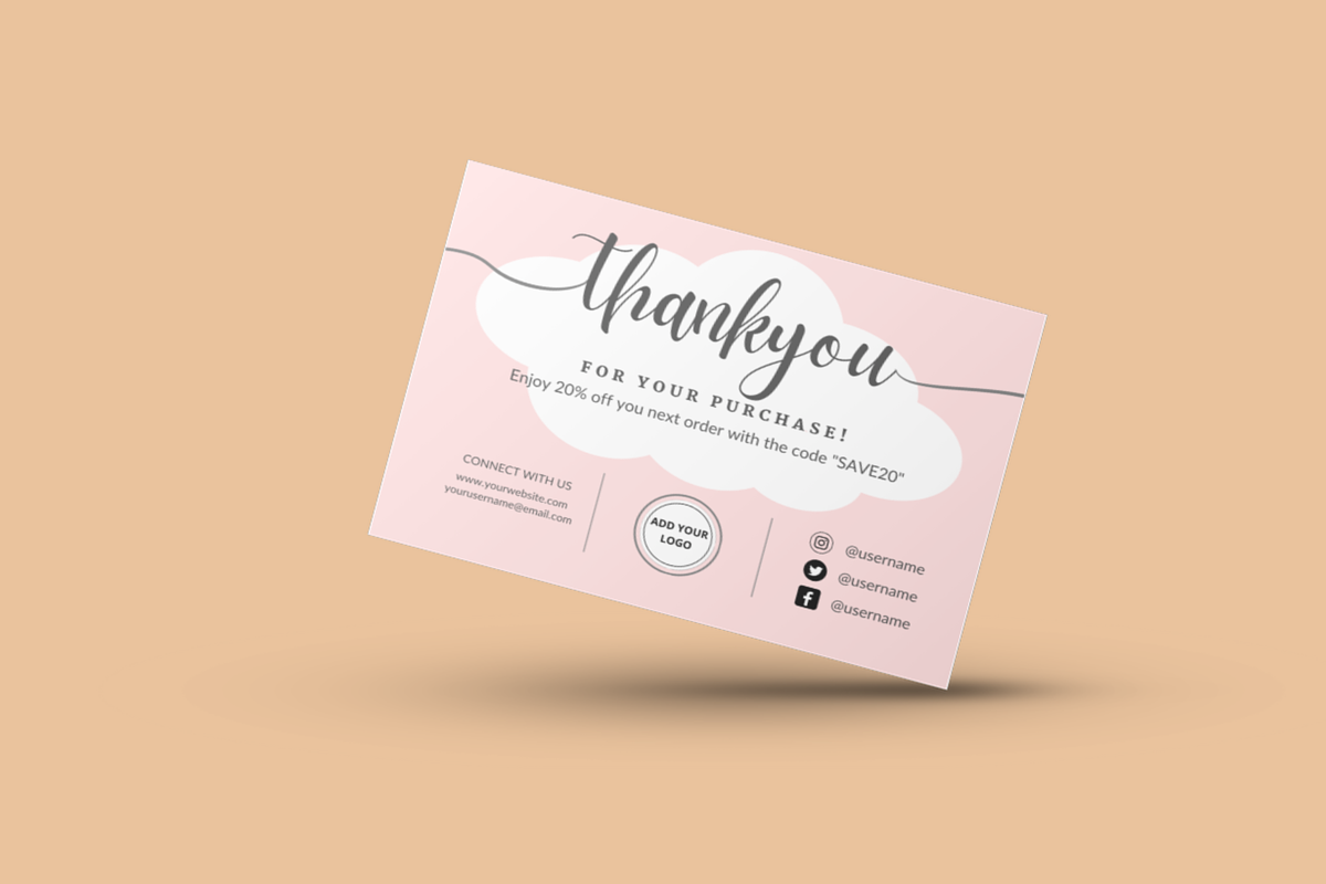 Thank You Card Canva Template, a Card Template by DesignTreasureID (Photo 2 of 4)