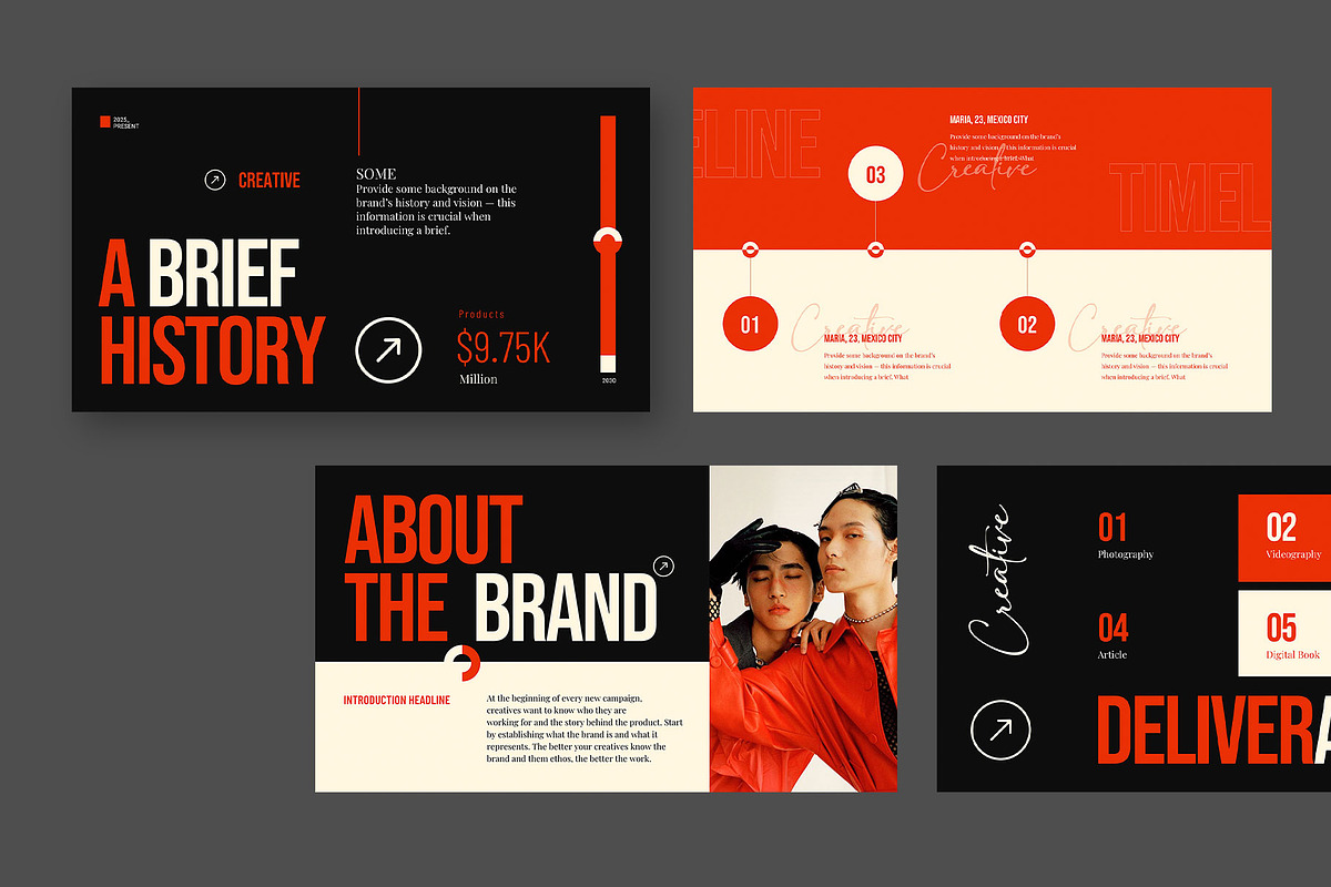 Creative Brief Presentation, a Presentation Template by KreateTribe (Photo 3 of 4)