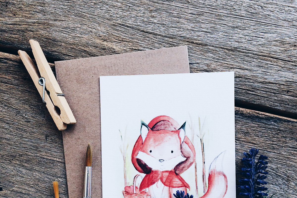 Woodland Animals Collectible Drawing, an Animal Illustration by artemyst (Photo 4 of 5)