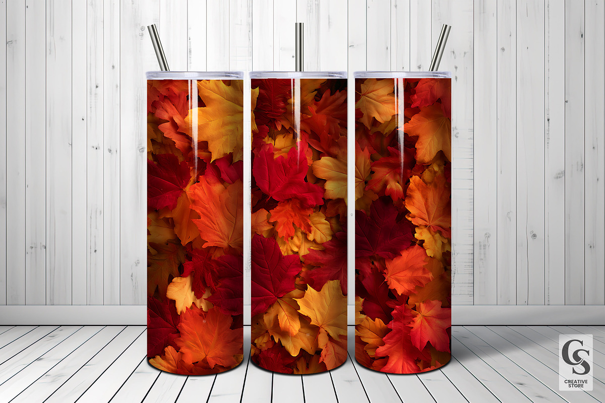 Vibrant Fall Leaves Seamless Pattern, a Pattern Graphic by Creative Store (Photo 5 of 5)