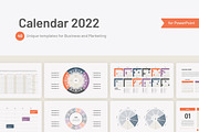Calendar 2022 templates PowerPoint, a Presentation Template by HiSlide.io (Thumbnail 1 of 6)