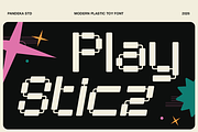 Play Sticz - Modern Plastic Toy Font, a Sans Serif Font by Pandeka Studio (Thumbnail 1 of 9)