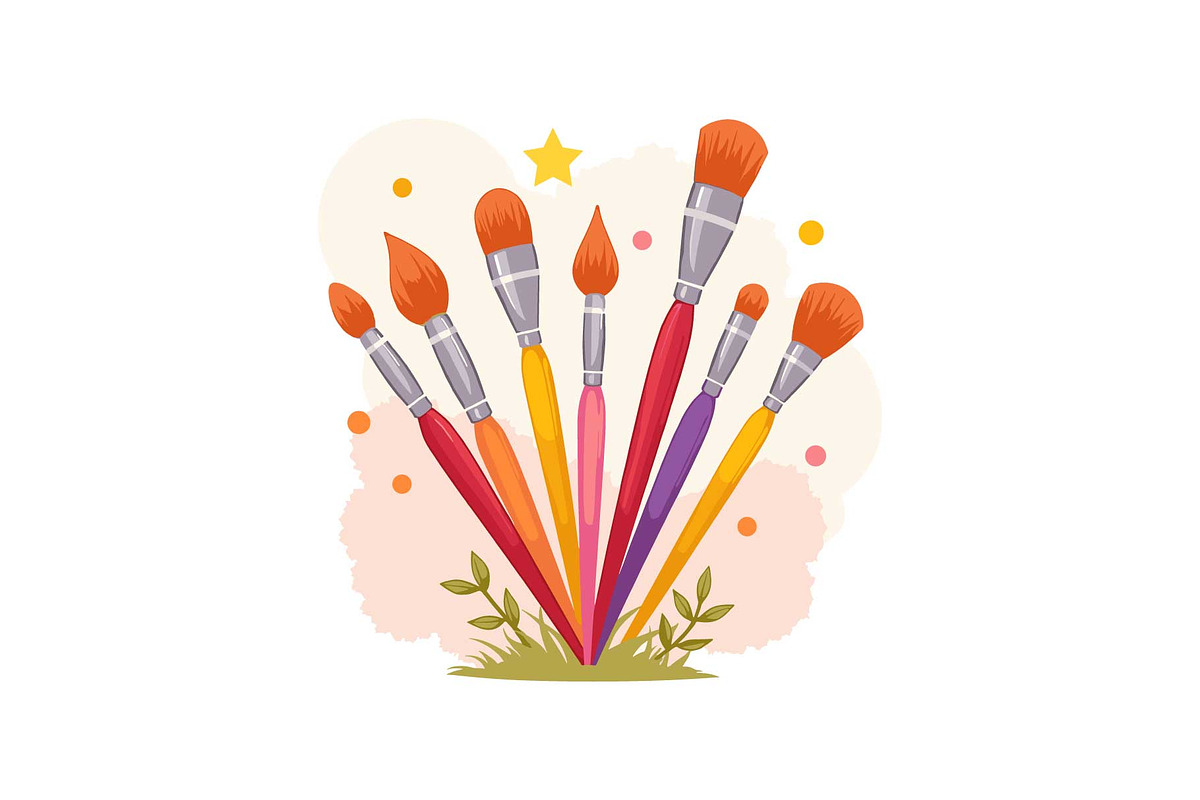 Books, Brushes, and School Time Fun, an Object Graphic by Gfx_Store (Photo 6 of 13)