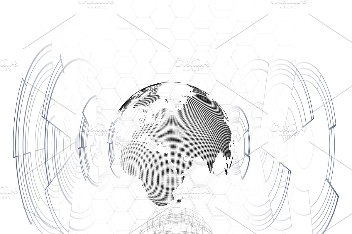 Futuristic high tech backgrounds, a Decorative Illustration by VectorShop (Photo 5 of 10)
