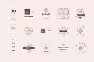 Geometry Floral Logo Kit