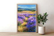 Lavender Field Landscape Artwork, a Decorative Illustration by Housui Patterns (Thumbnail 11 of 12)