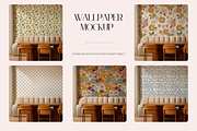PSD Dining Room Wallpaper Mockup, a Household Mockup by ItsFreakinMockups (Thumbnail 1 of 4)