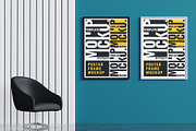 Poster Frame Mockup Sets, an Advertising Mockup by Artnivora.Std (Thumbnail 3 of 4)