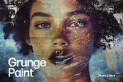 Grunge Paint Photo Effect Template, a Layer Style Add-On by DesignerCandies (Thumbnail 1 of 7)