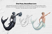 Merman Maker Procreate Stamps Set, a Brush Add-On by Selentaori Studio (Thumbnail 10 of 12)