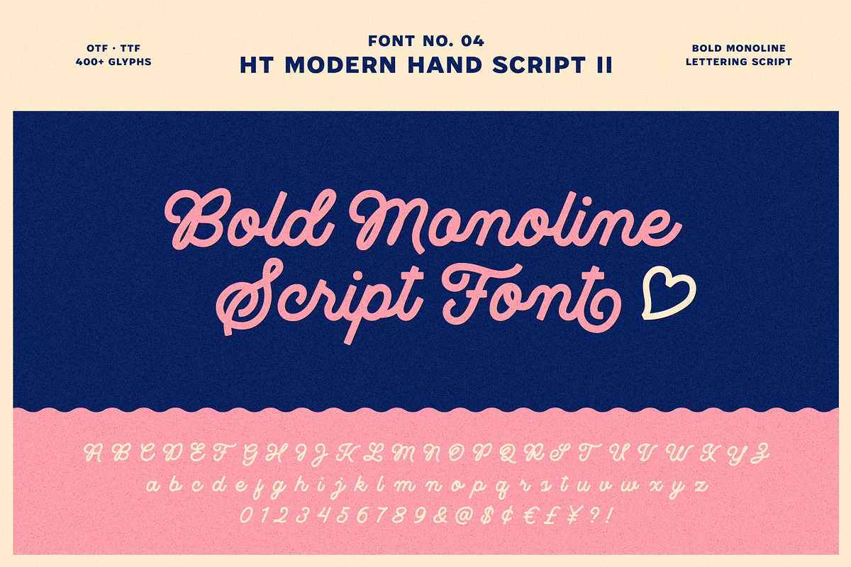 Modern Lettering Fonts Collection, a Script Font by Heritage Type Co. (Photo 15 of 21)