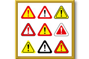 Set of Vector Exclamation Signs, an Object Graphic by FineArtStudio (Thumbnail 2 of 3)