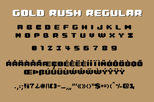 Gold Rush Font Trio