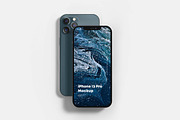 iPhone 12 Pro Mock-up, an iPhone Mockup by Yogurt86 (Thumbnail 4 of 14)
